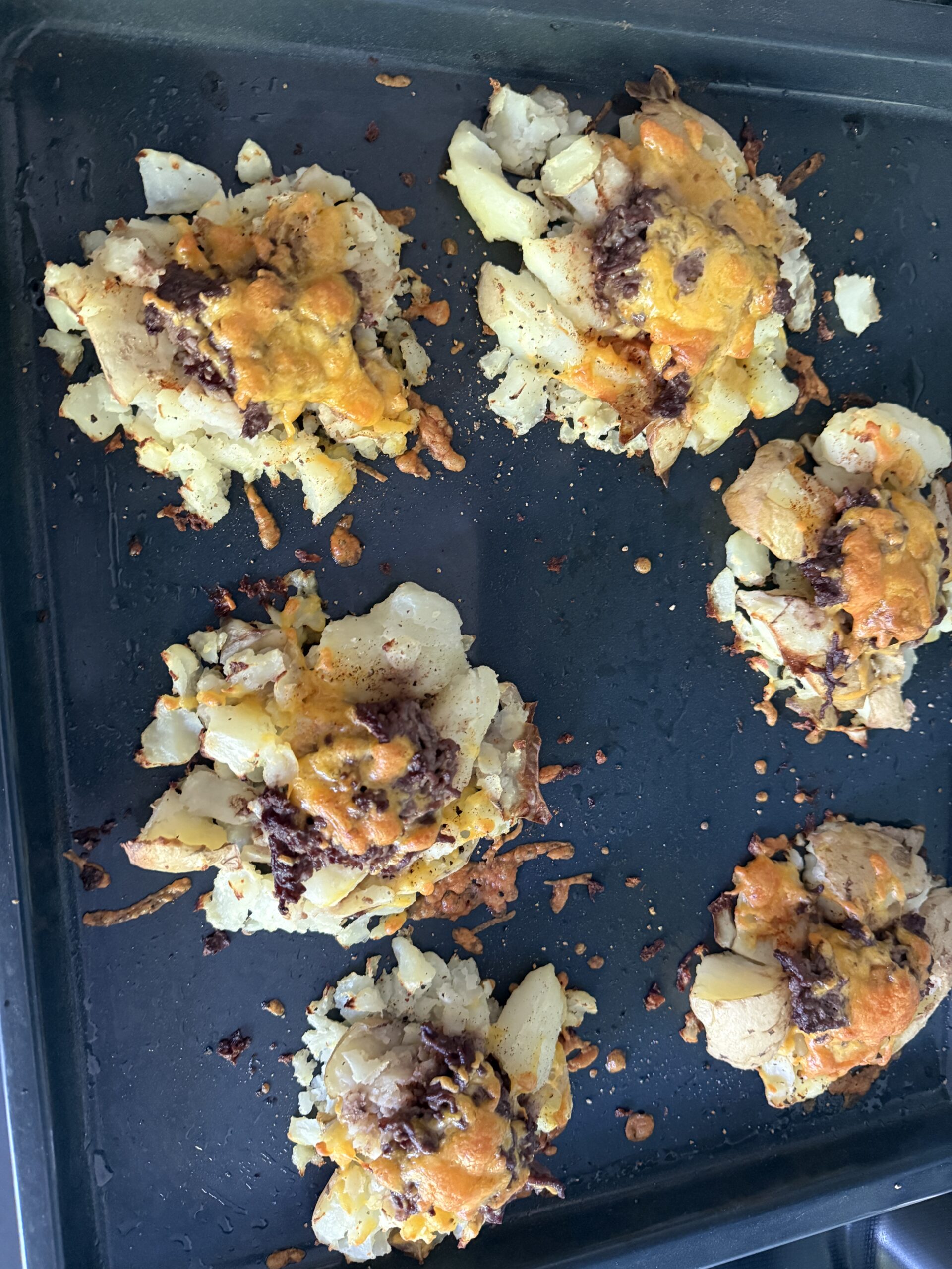 Smashed Potato Cheeseburger